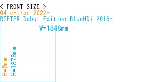 #Q4 e-tron 2022- + RIFTER Debut Edition BlueHDi 2018-